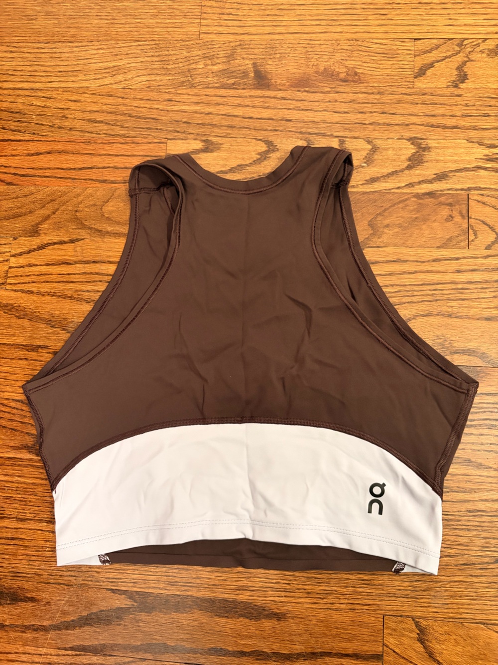 On Running Brown and Purple Crop Tank
